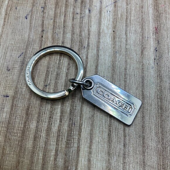 Coach Gold Tone Key Ring - Picture 1 of 3